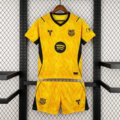 26/27 Barcelona Goalkeeper 3 Kids Soccer Jersey