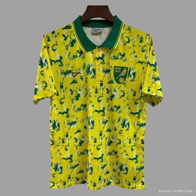 92/94 Norwich City home Retro soccer jersey