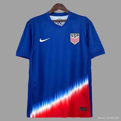 2024 USA away blue soccer jersey yupoo