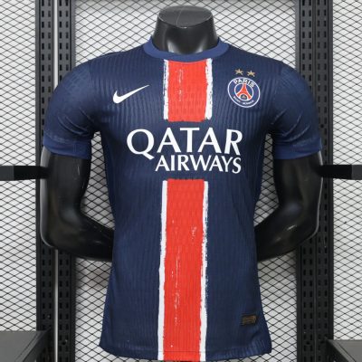 24/25 PSG Home 2 Stars Player Version Soccer Jersey