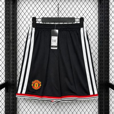 26/27 Manchester United Home Black Soccer Shorts