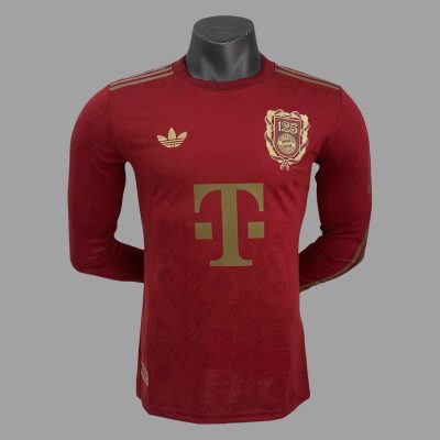 2025 Bayern Munich 125 Years Anniversary Long Sleeve Player Version Soccer Jersey