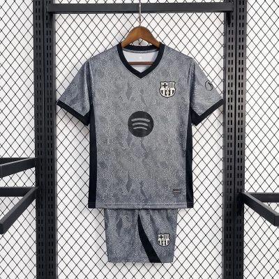 26/27 Barcelona Goalkeeper 2 Kids Soccer Jersey