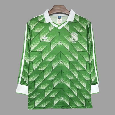 1988 Germany Away Long Sleeve Retro Soccer Jersey