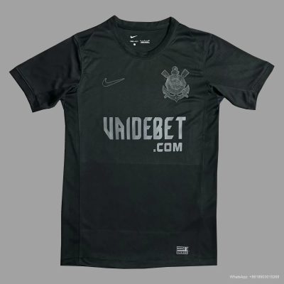 24/25 Corinthians away black soccer jersey