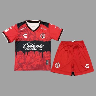 25/26 Tijuana Home Kids Soccer Jersey Size 16-28
