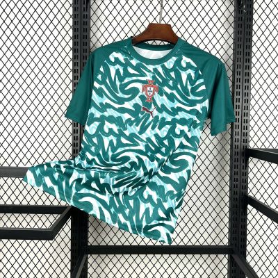 2026 Portugal Pre-Match Green Soccer Jersey