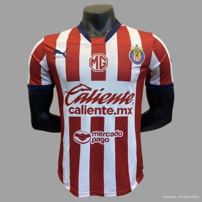 374/24/25 Chivas home Player version soccer jersey