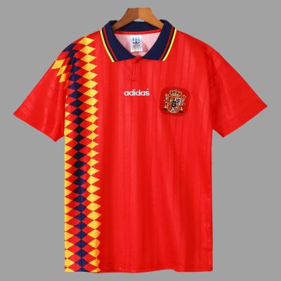 1994 Spain Home Retro Soccer Jersey
