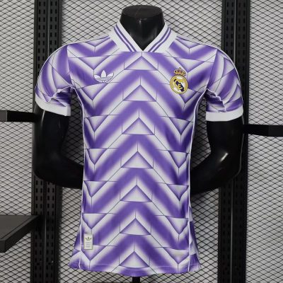 25/26 Real Madrid Lifestyle Player Version Retro Soccer Jersey