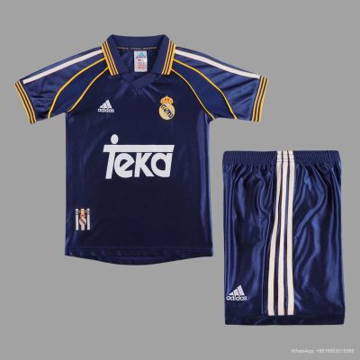 98/99 Real Madrid Third Kids Retro Soccer Jersey Size 16-28