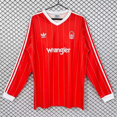 82/84 Nottingham Forest Home Long Sleeve Retro Soccer Jersey