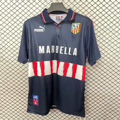 97/98 Atletico Madrid Away Retro Soccer Jersey