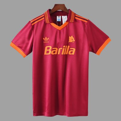 92/94 AS Roma Home Retro Soccer Jersey