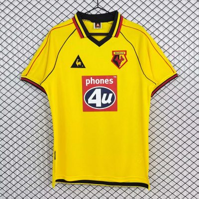 99/01 Watford Home Retro Soccer Jersey