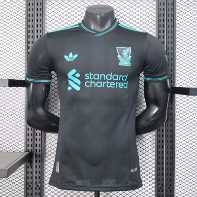 25/26 Liverpool Special Black Green Long Sleeve Player Version Soccer Jersey