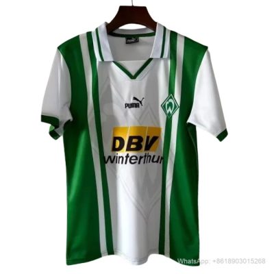 96/97 Werder Bremen home Retro soccer jersey yupoo