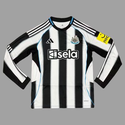 25/26 Newcastle United Home Long Sleeve Soccer Jersey