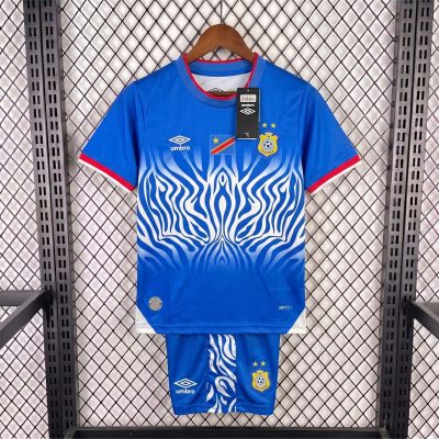 2026 Congo Home Kids Soccer Jersey Size 16-28