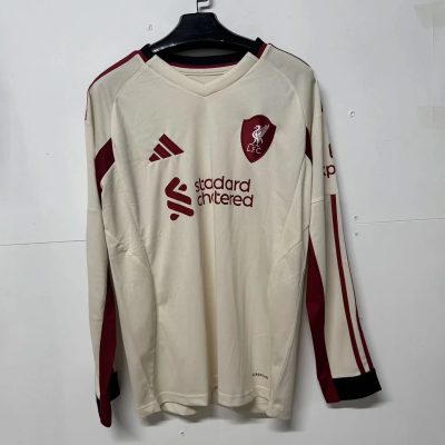 25/26 Liverpool Away Long Sleeve Soccer Jersey