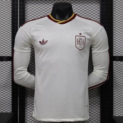 2026 Spain Away Long Sleeve Player Version Soccer Jersey