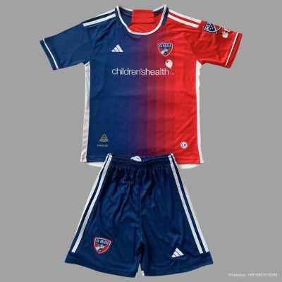 24/25 Dallas FC home kids soccer jersey size S-2XL