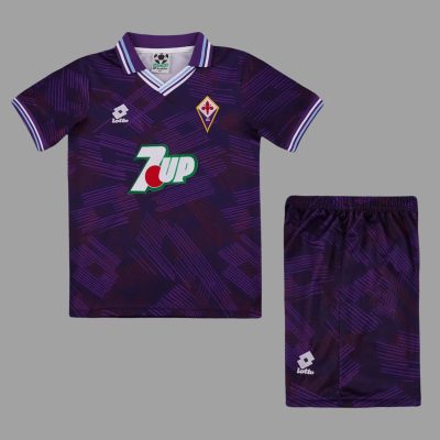 92/93 Fiorentina Home Kids Retro Soccer Jersey Size 16-28
