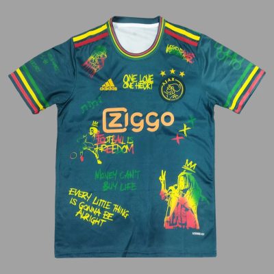 25/26 Ajax Bob Marley Green Soccer Jersey