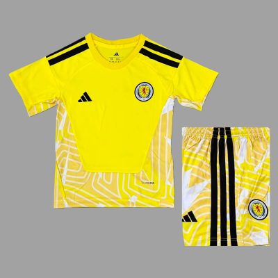 2026 Scotland Goalkeeper Kids Soccer Jersey Size 16-28