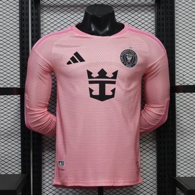 2027 Inter Miami Home Long Sleeve Player Version Soccer Jersey