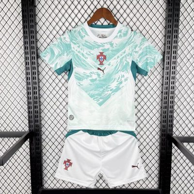 2026 Portugal Away Kids Soccer Jersey Size 16-28