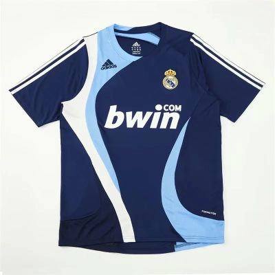 07/08 Real Madrid Blue Training Retro Soccer Jersey