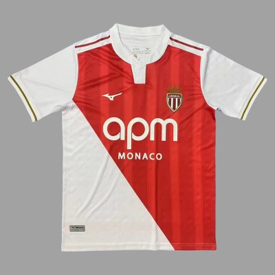 25/26 AS Monaco Home Soccer Jersey