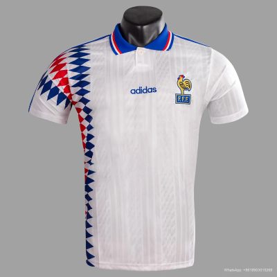 1994 France Away Retro Soccer Jersey