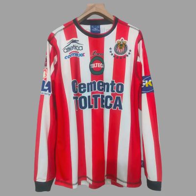02/03 Chivas Home Long Sleeve Retro Soccer Jersey