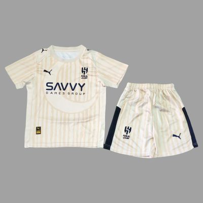 2025 Al-Hilal Club World Cup Away Kids Soccer Jersey Size 16-28