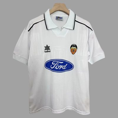 96/97 Valencia Home Retro Soccer Jersey