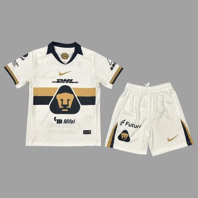 25/26 Pumas UNAM Home Kids Soccer Jersey Size 16-28