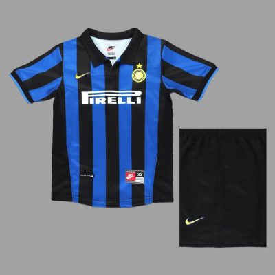 98/99 Inter Milan Home Kids Retro Soccer Jersey Size 16-28