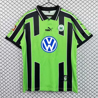 99/00 Wolfsburg Away Retro Soccer Jersey