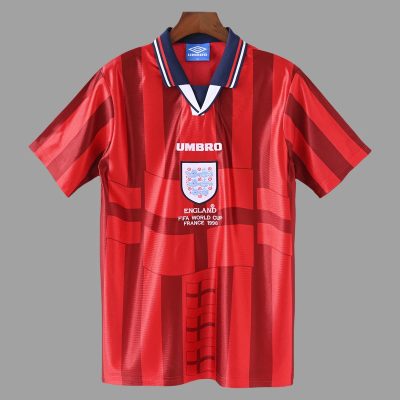 1998 England Away Retro Soccer Jersey