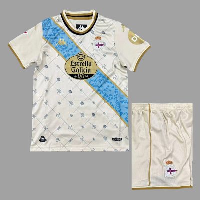 25/26 La Coruna Third Kids Soccer Jersey Size 16-28