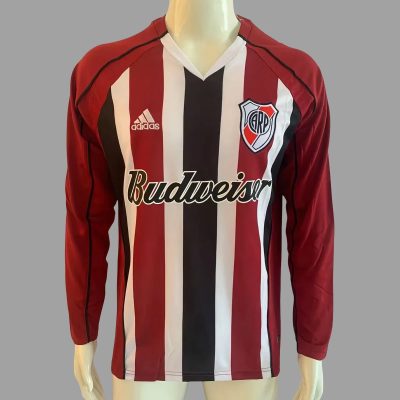 05/06 River Plate Away Long Sleeve Retro Soccer Jersey