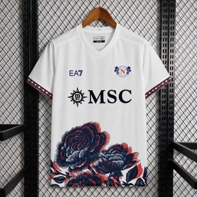 26/27 Napoli EA7 Special Edition White with Rose Jersey