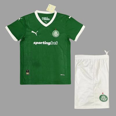 2025 Palmeiras Home Kids Soccer Jersey Size 16-28