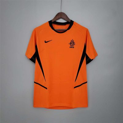2002 Netherlands Home Retro Soccer Jersey