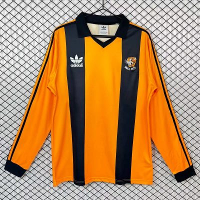 81/82 Hull City Home Long Sleeve Retro Soccer Jersey