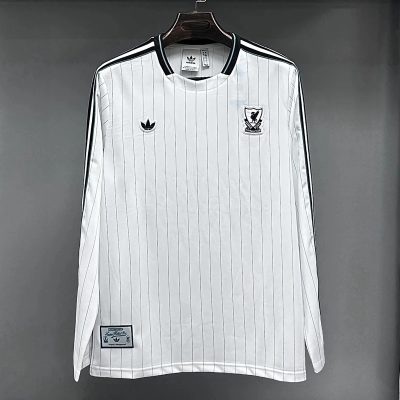 25/26 Liverpool Terrace Icons White Long Sleeve Shirt