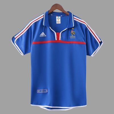 2000 France Home Retro Soccer Jersey