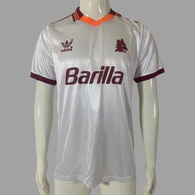 92/93 Roma Away Retro Soccer Jersey